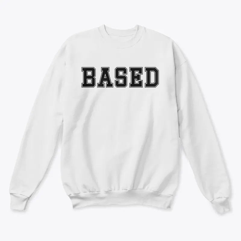 BASED VARSITY CREWNECK SWEATSHIRT